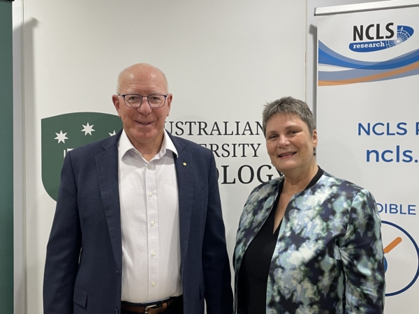 AUT Chancellor General (Retd) David Hurley and NCLS Research Director Professor Ruth Powell